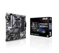 ASUS PRIME B550M-A - Carte mère AMD B550 (Ryzen AM4) au format micro ATX avec double M.2, PCIe 4.0, DDR 4400, Ethernet 1Gb, HDMI/D-Sub/DVI, USB 3.2 Gén. 2 Type-A, Aura Sync RGB