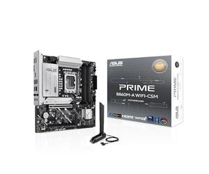 ASUS Prime B860M-A WiFi-CSM Offre DDR5, PCIe 5.0, Deux emplacements M.2, Wi-FI 6E, Ethernet 2,5 Go, USB Type-C, DisplayPort, HDMI™ et dissipateur Thermique M.2 pour des Performances optimales