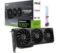 ASUS Prime GeForce RTX 5060 Ti OC Carte graphique GDDR7 16 Go, PCIe 5.0, Triple Axial-Tech Fans, SFF-Ready 2.5 Slot, 1 x HDMI 2.1b, 3X DP 2.1b, avec support GPU