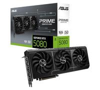 ASUS Prime GeForce RTX 5080 OC Edition 16GB - Carte Graphique (PCIe 5.0, HDMI, Display 2.1, 2.5 Slot, Ventilateurs axiaux, Chambre à Vapeur, SFF-Ready)