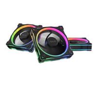 ASUS PRIME MR120 ARGB (Noir) - Lot de 3 ventilateurs de boîtier 3 en 1 (120mm PWM, 20 ARGB LED, vitesse du ventilateur de 1600 tr/min, débit d'air de 58 CFM, cadre de 28 mm d'épaisseur, Aura Sync RGB)