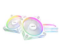 ASUS Ventilateurs de boîtier PRIME MR120 ARGB - Lot de 3 120 mm PWM Blanc Aura Sync