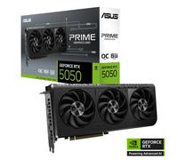 ASUS Prime NVIDIA GeForce RTX 5050 8GB GDDR6 OC Edition - Carte Graphique (PCIe 5.0, HDMI 2.1, DisplayPort 2.1, Ventilateurs axiaux, Dual BIOS)