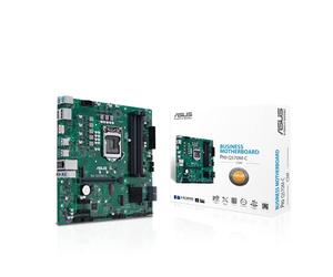 ASUS Pro Q570M-C/CSM LGA1200 (Intel 10e et 11e générations) Carte mère Commerciale mATX (PCIe 4.0, 1 LAN, Panneau Avant USB 3.2 Type-C, Intel vPro, 2X DP, TPM 2.0 IC, en-tête de débogage COM, BIOS à
