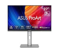 ASUS ProArt Display Écran Professionnel 5K HDR 27" (PA27JCV) - 5K (5120 x 2880), IPS, 99% DCI-P3, 100% sRGB, ?E < 2, USB-C PD 96W, Calman Verified, Couleur précise, KVM Automatique, LuxPixel,