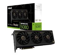 ASUS ProArt GeForce RTX 5080 16GB GDDR7 OC Edition Carte Graphique | PCIe 5.0, USB Type-C, HDMI/DP 2.1, 2.5-slot, Axial-tech Fans, Vapor Chamber, Phase-change GPU Thermal Pad