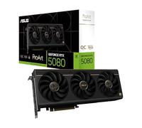 ASUS ProArt GeForce RTX 5080 OC Edition Carte Graphique (PCIe 5.0, 16 Go GDDR7, USB Type-C, HDMI/DP 2.1, Fente 2,5, Ventilateurs axiaux, Chambre de Vapeur, Pad Thermique GPU à Changement de Phase)