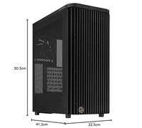 ASUS ProArt PA401 Châssis ATX avec Panneau en Mesh, Compatible avec GPU jusqu'à 314 mm, Deux Ventilateurs de 160 mm, Verrouillage du Panneau latéral, Support d'alimentation Amovible