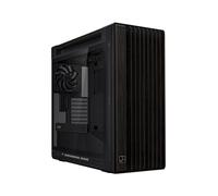 ASUS ProArt PA602 Wood Edition : Boîtier PC Midi Tower Noir, ATX/DTX/EATX/micro ATX/Mini-ITX, 4x 3.5", 8x 2.5", USB 3.2 Gen 1/USB Type-C, 2x200mm & 1x140mm, Refroidisseur CPU 190mm, GPU 450mm