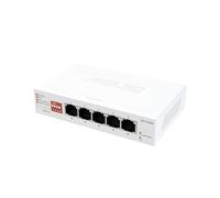 ASUS QG-U1050 Commutateur Non géré à 5 Ports et 2,5 G, 4 Modes intelligents, hub de réseau Domestique, séparateur Ethernet, Plug and Play, Configuration Facile, Fonctionnement Silencieux