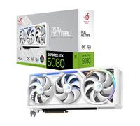 ASUS ROG Astral GeForce RTX 5080 16 Go GDDR7 White OC Edition - Carte Graphique à Quatre Ventilateurs offrant Un Flux d'air et Une Pression d'air sans précédent pour des Performances optimales