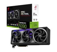 ASUS ROG Astral GeForce RTX 5090 OC Edition Carte graphique, NVIDIA (PCIe 5.0, 32 Go GDDR7, HDMI/DP 2.1, 3.8-Slot, 4 ventilateurs, ventilateurs axial-tech, chambre à vapeur brevetée, coussinet