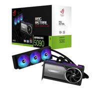 ASUS ROG Astral LC GeForce RTX 5090 32GB GDDR7 - Carte Graphique Gaming (PCIe 5.0, HDMI, Display 2.1, 2.5 Slot, 4 Ventilateurs axiaux, Pad Thermique GPU)