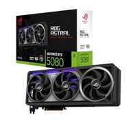 ASUS ROG Astral NVIDIA GeForce RTX 5080 16 Go GDDR7 Carte Graphique de Jeu (PCIe 5.0, HDMI/DP 2.1, 3,8 emplacements, Design à 4 Ventilateurs, Ventilateurs axial-Tech, Chambre à Vapeur brevetée)