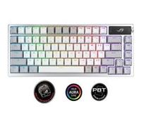 ASUS ROG Azoth - Clavier - avec affichage OLED - backlit - sans fil - 2.4 GHz, Bluetooth 5.1, USB 2.0 - commutateur : ROG NX - bronze G