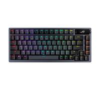ASUS ROG Azoth 75 Clavier de jeu personnalisé sans fil, écran OLED, montage sur joint, amortissement à trois couches, commutateurs tempête ROG NX prélubrifiés et stabilisateurs de clavier, touches PBT