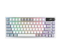 ASUS - Clavier mécanique ROG Azoth 75% Switchs ROG NX Snow lubrifiés, OLED, QWERTY ES, Blanc