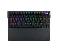 ASUS ROG Azoth Extreme Clavier de Jeu mécanique sans Fil - 75% TKL, châssis en Aluminium, Plaque en Fibre de Carbone, Support de Joint réglable, écran Tactile OLED Couleur, commutateurs linéaires ROG
