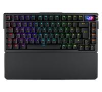 ASUS ROG Azoth Extreme Clavier de Jeu 75% (Disposition QWERTZ, commutateurs mécaniques ROG NX, écran Tactile OLED, Triple Bouton de contrôle, sans Fil Via Bluetooth, 2,4 GHz RF sans Fil, USB,