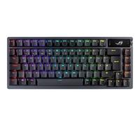 ASUS ROG Azoth Clavier de Jeu mécanique sans Fil (Facteur de Forme 75%, commutateurs ROG NX, Touches PBT Doubleshot, écran OLED, Bluetooth, 2,4 GHz RF sans Fil, USB, Disposition QWERTZ) Noir
