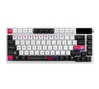 ASUS ROG Azoth X - Clavier - 75% - avec affichage OLED - rétroéclairé - sans fil - 2.4 GHz, Bluetooth 5.1, USB - commutateur : ROG NX Snow (échangeable à chaud) - blanc