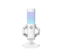 ASUS ROG Carnyx Blanc - Microphone de Table USB Type-A, Cardioïde, 20-20000Hz, -37dB, 24bit/192kHz, Diaphragme 2.5cm, Câble 3m, Métal