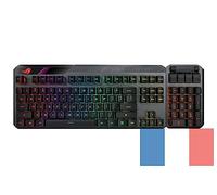 ASUS ROG Claymore II - Clavier mécanique Gaming AZERTY, switches opto-mécaniques ROG RX, pavé numérique & Repose-Poignet Amovibles, Modes Filaire & sans Fil (2.4 GHz) et éclairage Aura Sync