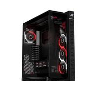 ASUS ROG Cronox ARGB Boîtier PC de Jeu, 4 Ventilateurs ARGB, Verre trempé incurvé, GPU jusqu'à 400 mm, Compatible BTF, écran 9,2"
