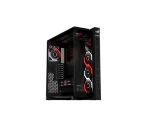 ASUS ROG CRONOX - Boîtier PC panoramique EATX, Module d'écran LCD Pliable de 9,2 Pouces, Noir
