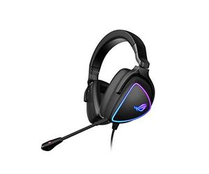 ASUS ROG Delta S Casque de Jeu avec USB-C | Microphone antibruit alimenté par IA | Casque Supra-auriculaire pour PC, Mac, Nintendo Switch et Sony PlayStation | Design Ergonomique, Noir
