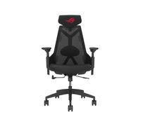 ASUS ROG Destrier Core - Siège Gaming Universel Noir, Support 150kg, Hauteur Utilisateur 165-185cm, Accoudoirs 3D, Inclinaison 90-125°, Roues 75mm