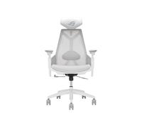 ASUS Chaise gaming ROG Destrier Core, appuie-tête 2D, support lombaire, accoudoirs 3D, Blanc Lunaire
