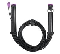 ASUS ROG Equalizer Câble PCIe 12 V-2 x 6, Compatible avec ATX 3.1 et PCIe 5.1, réduction des Variations de Courant, Protection avancée de la Carte Graphique, Gestion de la Charge, Blanc