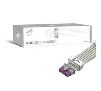 ASUS ROG Equalizer White Edition Câble PCIe 12 V-2 x 6 (ATX 3.1 et PCIe 5.1, équilibrage de charge PSU-ROG, réduction de la variation de courant, protection améliorée de la carte graphique)