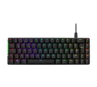 ASUS ROG Falchion Ace Clavier de jeu mécanique, éclairage RVB, commutateurs ROG NX rouges, stabilisateurs de clavier, mousse insonorisée, touches PBT, filaire avec KVM, disposition italienne, noir
