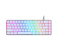 ASUS ROG Falchion Ace Clavier mécanique de Jeu Compact 65% RVB, commutateurs et stabilisateurs d'interrupteur, Mousse amortissante sonore, Touches PBT, Filaire avec KVM, Trois Angles, étui Blanc