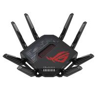 ASUS ROG GT-BE98 - Routeur gaming Wi-Fi 7 - quadruple bande - débit de 25Gb/s - nouvelle bande passante 320MHz & 4096-QAM, double port 10G, triple accélérateur de jeu, sécurité réseau gratuite, AiMesh