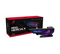 ASUS ROG Herculx Support anti-affaissement pour carte graphique (construction solide en alliage de zinc, installation facile sans outil, niveau à bulle inclus, hauteur réglable, grande compatibilité,