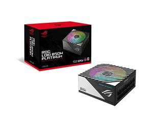 ASUS ROG Loki SFX-L - 850W Platinum, Alimentation modulaire, Noir | 850W, ATX 3.1, compatible PCIe 5.1, ventilateur FDB 120mm ARGB, technologie 0dB, châssis compact SFX-L, garantie 10 ans
