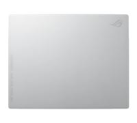 ASUS ROG Moonstone Ace L Glass Tapis de Souris de Jeu, Surface Ultra Lisse, Design antibruit, Verre trempé 9H, résistant aux Chocs et aux Rayures, Base en Silicone antidérapante, 500 x 400 mm, Blanc
