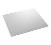 ASUS ROG Moonstone Ace L White - Tapis de Souris Gaming - en Verre trempé Durable, Surface Ultra Lisse optimisée pour Un Glissement Rapide et régulier de la Souris, Base antidérapante en Silicone.