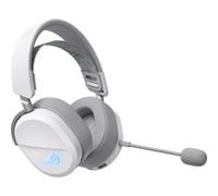 ASUS Casque gaming sans fil ROG Pelta White – tri‑Mode Speednova, membranes 50mm Titane, 60h