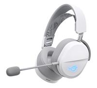 ASUS ROG Pelta White - Casque Gaming sans Fil - connectivité tri-Mode avec Speednova, membranes de 50mm plaquées en Titane, Micro à Bande ultralarge de 10mm