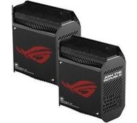 ASUS ROG Rapture GT6 - Système Wi-Fi - (2 routeurs) - jusqu'à 5800 pieds carrés - maillage 1GbE, 2.5GbE - Wi-Fi 6 - Bi-bande G