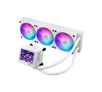 ROG Ryujin III 360 ARGB Extreme White Edition AIO Cooler with Asetek Gen8 V2 Pump; Thickened Magnetic Fans; 3.5" LCD for Hardware Monitoring & Custom GIFS