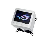 ASUS ROG RYUJIN III WB White Edition - Bloc d'eau CPU Cuivre - Compatibilité sockets LGA 115x/1200/1700 AM4/AM5 - Ventilateur 21.08 cfm - Dimensions 89x89x107mm