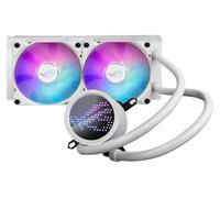 ASUS ROG RYUO III 240 ARGB White Edition Refroidisseur de processeur liquide tout-en-un AIO radiateur de 240 mm, solution de pompe Asetek 8e génération, écran LED Anime Matrix™ et ventilateur ROG AF