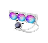 ASUS ROG RYUO III 360 ARGB Blanc -Refroidisseur liquide CPU tout-en-un (écran LED Anime Matrix, solution de pompe Asetek 8e gen, 3 ventilateurs de refroidissement ROG ARGB de 120 mm, Aura Sync RGB)
