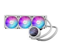ASUS ROG RYUO III 360 ARGB Blanc -Refroidisseur liquide CPU tout-en-un (écran LED Anime Matrix, solution de pompe Asetek 8e gen, 3 ventilateurs de refroidissement ROG ARGB de 120 mm, Aura Sync RGB)