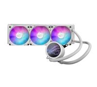 ASUS ROG RYUO III 360 ARGB White Edition Refroidisseur de processeur liquide tout-en-un AIO radiateur de 360 mm, solution de pompe Asetek 8e génération, écran LED Anime Matrix™ et ventilateur ROG AF
